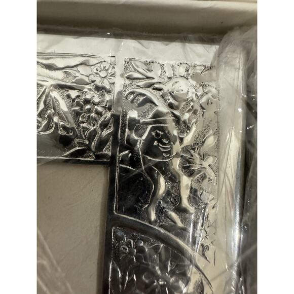 Vintage Empire Pewter Baby Picture Frame * Rare NEW In Package* Stork Nursery - Picture 8 of 15